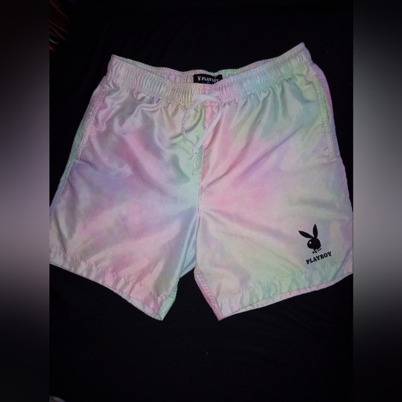 PacSun Playboy Oil Paint Swim Trunks - Picture 1 of 4